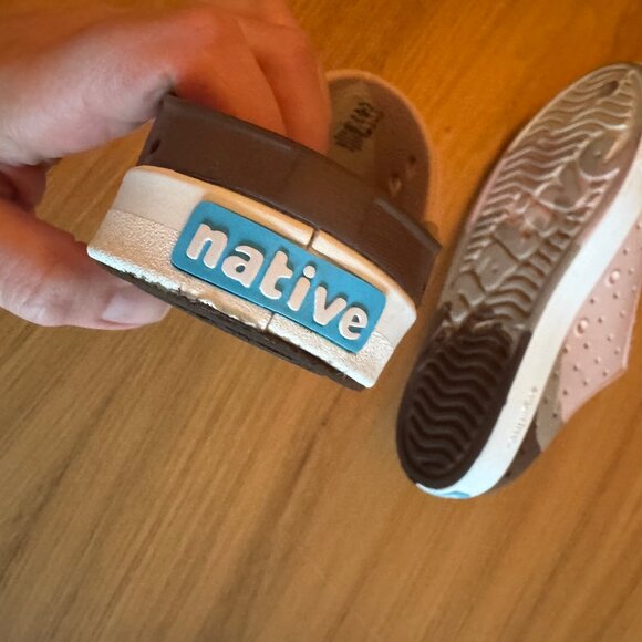 Native Shoes Jefferson Clog (Little Kid) - Chameleon Flax Marble - Size 2 - Picture 4 of 8